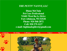 Tablet Screenshot of pettnnanny.com